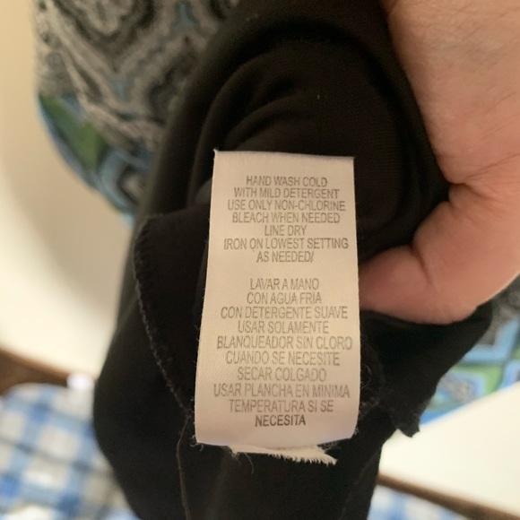 Sandra Darren blue & green dress women’s size 10 - Picture 8 of 10